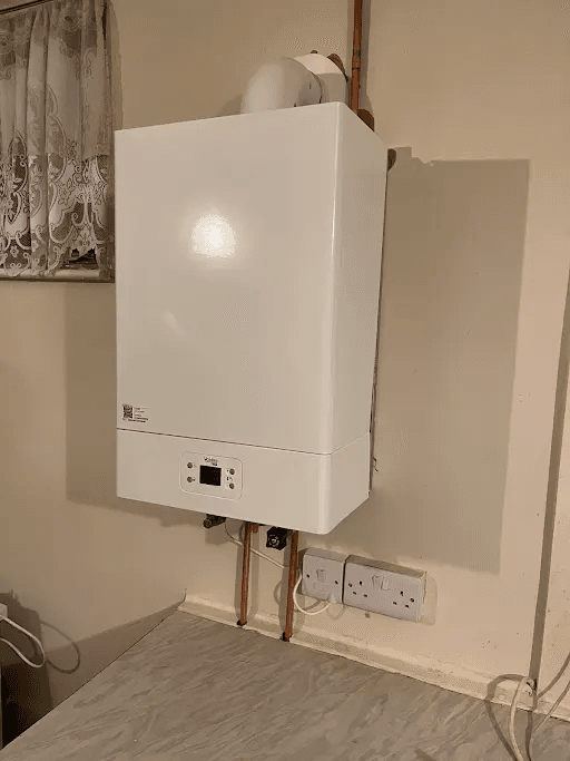 Vaillant domestic boiler installation in a home